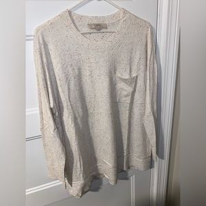 Off White Loft Speckled Sweater